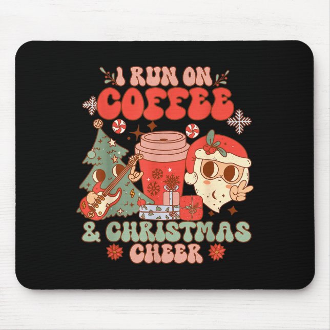 Fueled By Coffee &amp; Christmas Cheer Funny Coffe Musmatta (Framsidan)