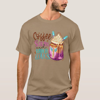 Fueled by Coffee Compassion Nurse Lifeee friends T Shirt