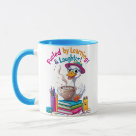 Fueled by Learning Goose Mug – Back to School Fun Mugg