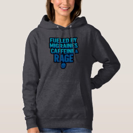 Fueled by Migraines, Caffeine & Rage – Blue Rage  T Shirt