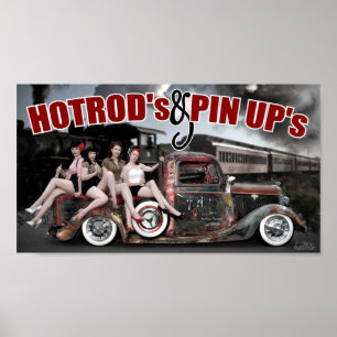 FuelFoto - Hot rod och Pin Up:s Poster