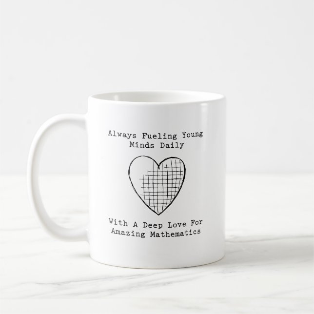 Fueling Young Minds with Love for Amazing Maths Kaffemugg (Vänster)