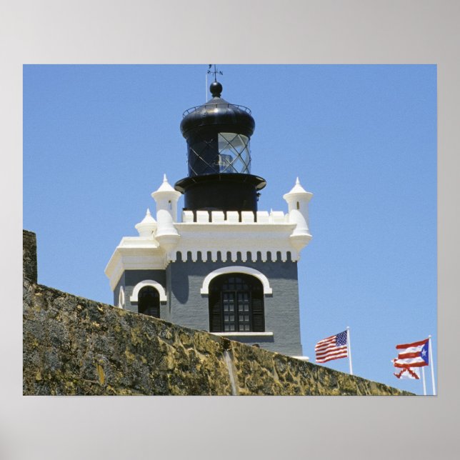 Fuerte San Felipe del Morros grå kastellformade Poster (Framsidan)
