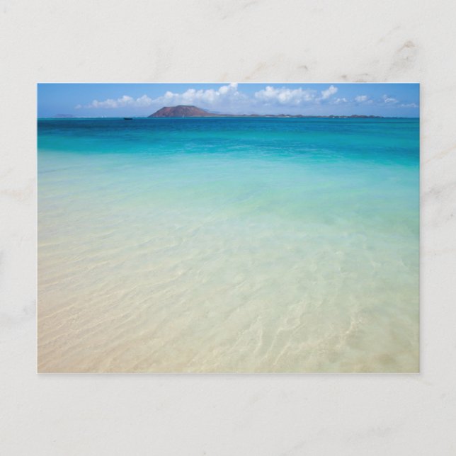 Fuerteventura, Corralejo flagga Beach-vykort Vykort (Framsida)