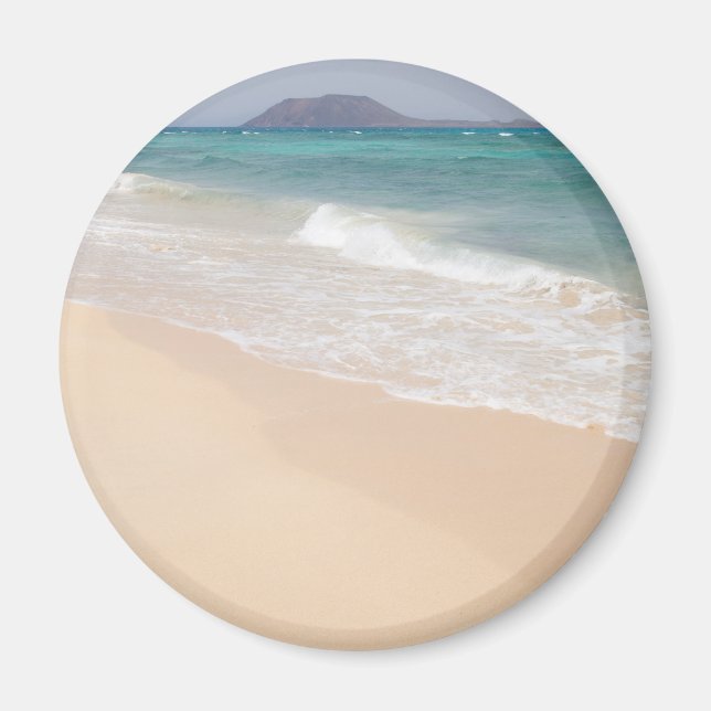 Fuerteventura, Corralejo-Flagga Magnet (Framsidan)