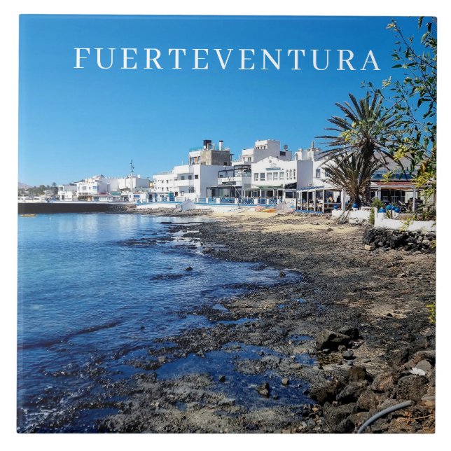 Fuerteventura Corralejo View ceramic tile Kakelplatta (Framsidan)