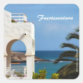 Fuerteventura-dekal Fyrkantigt Klistermärke