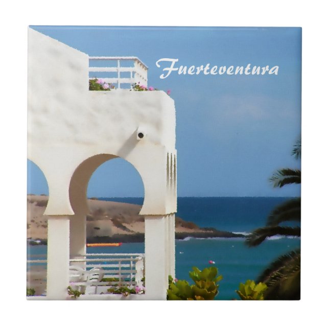 Fuerteventura Korkunderlägg Kakelplatta (Framsidan)