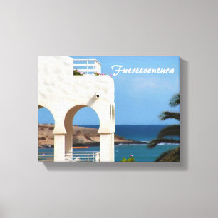 Fuerteventura-kort Canvastryck