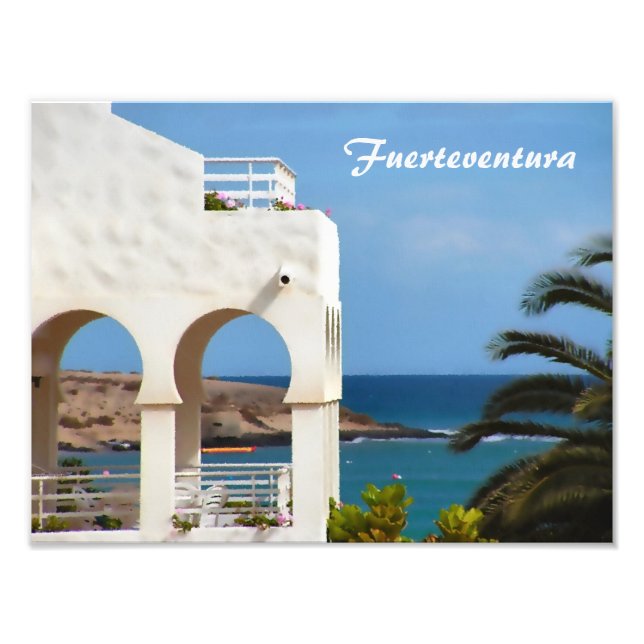 Fuerteventura-kort Fototryck (Framsidan)