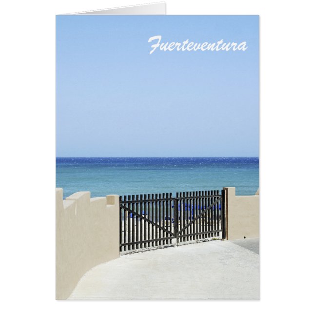 Fuerteventura-kort Hälsningskort (Framsidan)