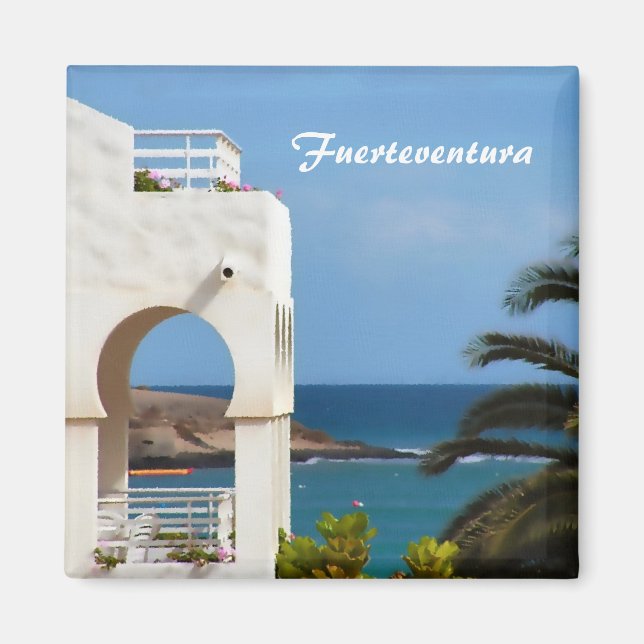 Fuerteventura Kustresor Konst Magnet (Framsidan)