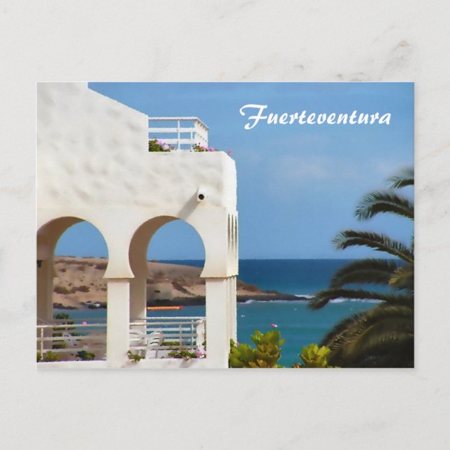 Fuerteventura Kustresor Konst Vykort (Framsida)