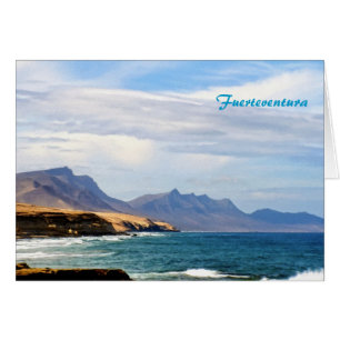 Fuerteventura, målningseffekt hälsningskort
