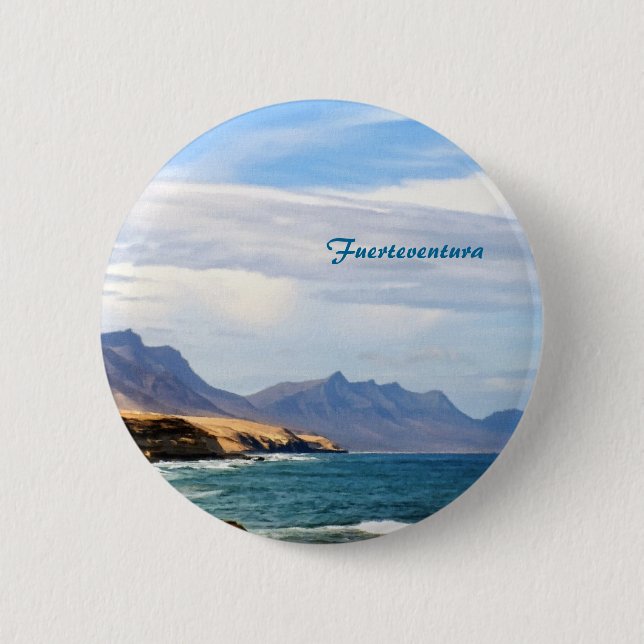 Fuerteventura Ocean Kust Resa Konst Knapp (Framsida)