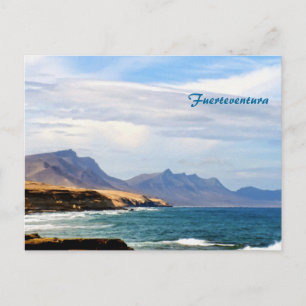 Fuerteventura Ocean Kust Resa Konst Vykort