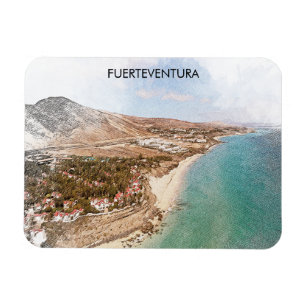 Fuerteventura Spanien Kanarieöarna Vintage resor Magnet