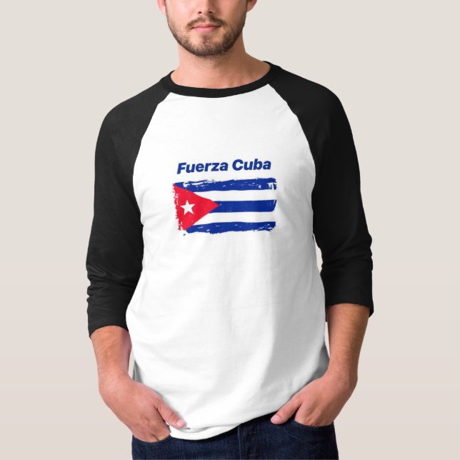 FUERZA CUBA LONG JERSEY T-SHIRT (Framsida)