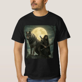 Fuerza Salvaje: Guerrero y Lobo T Shirt