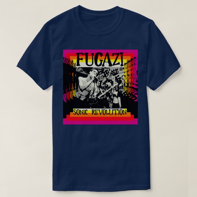 FUGAZI Retro Stil T Shirt (Design framsida)