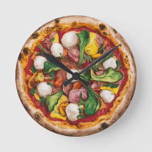 Fugazza Pizza Rund Klocka