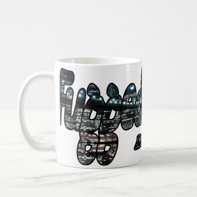 Fuggedaboutit- Brooklyn, NYC Kaffemugg (Vänster)