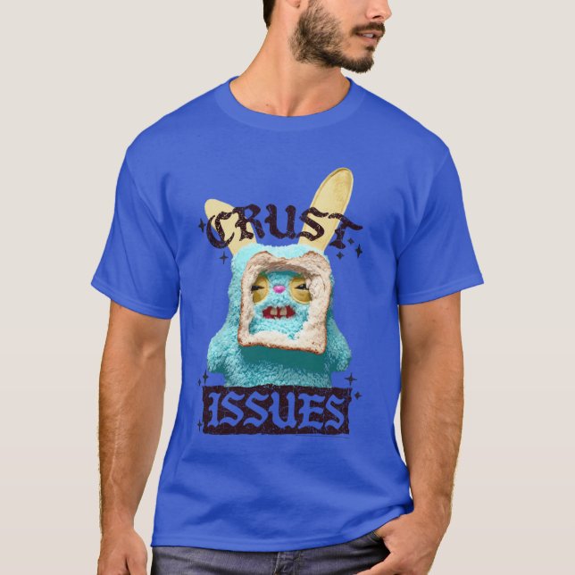 Fuggler Bunny Crust Issues Pullover familj T Shirt (Framsida)