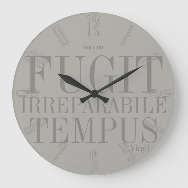 Fugit Irreparabile Tempus Stor Klocka (Framsida)