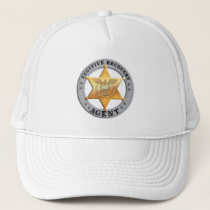 FUGITIV ÅTERVINNING AGENT BADGE Hat Keps