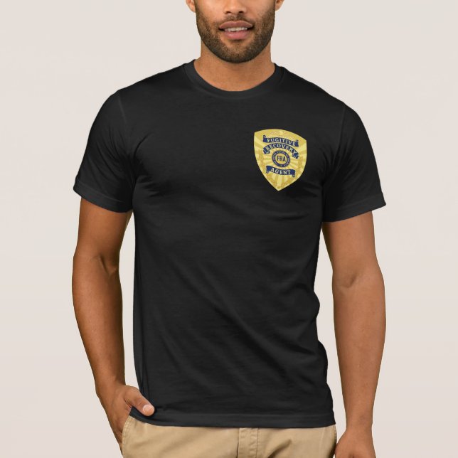 FUGITIV RECOVERY AGENT BADGE T-Shirt (Framsida)