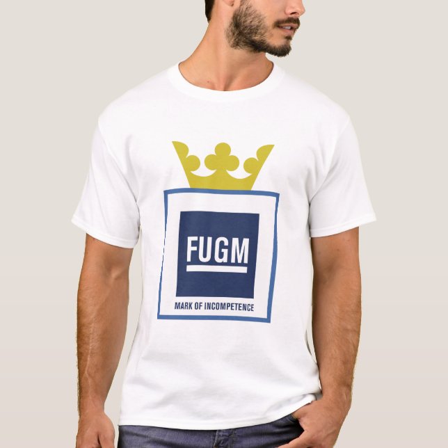 FUGM VID SAB-tshirten (med den Saab kronan) Tee Shirt (Framsida)