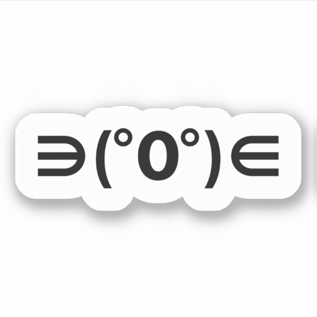 Fugu Kaomoji Japansk Emoticon Sticker Klistermärken (Framsida)