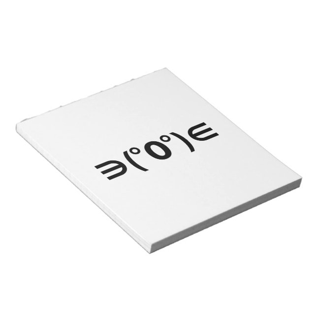 Fugu Kaomoji Japanska Emoticon Anteckningsblock (Vinklad)