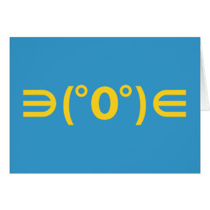 Fugu Kaomoji Japanska Emoticon Hälsningskort