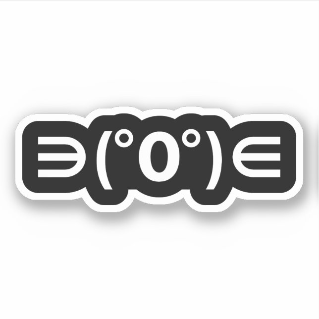 Fugu Kaomoji Japanska Emoticon Klistermärken (Framsida)