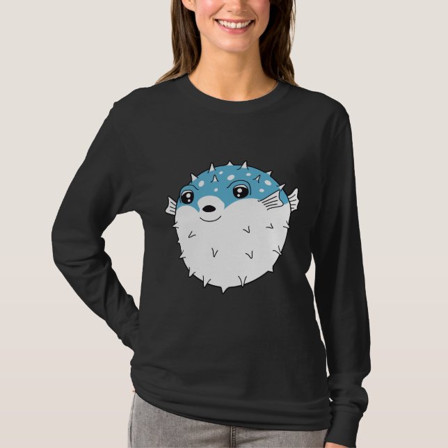 Fugu Puffer Fish T Shirt (Framsida)