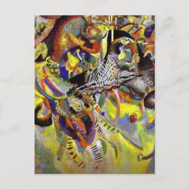 Fugue Abstrakt Painting by Kandinsky Vykort (Framsida)