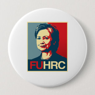 FUHRC - Anti-Hillary affisch - - Anti-Hillary - Knapp
