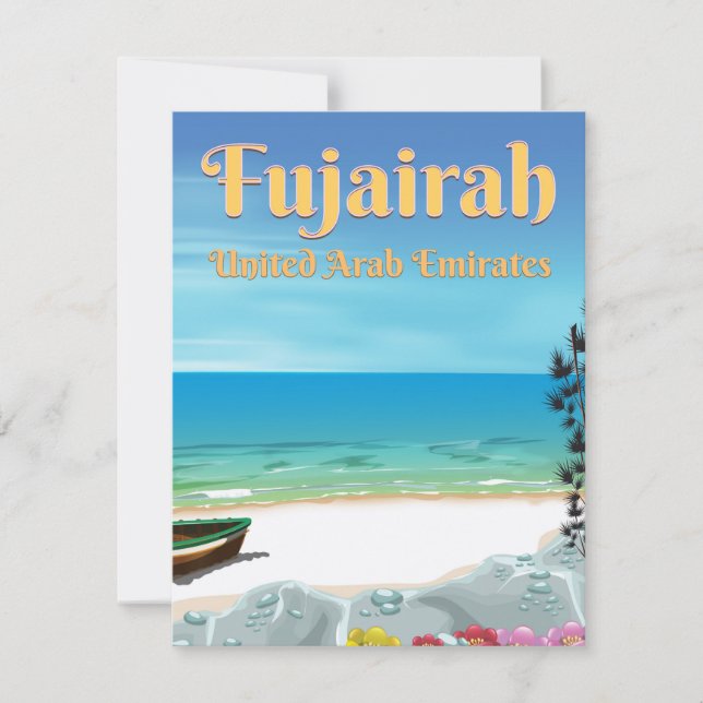 Fujairah Förenade Arabemiraten strand affisch (Framsida)