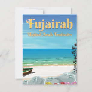 Fujairah Förenade Arabemiraten strand affisch