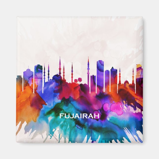 Fujairah Skyline Magnet (Framsidan)