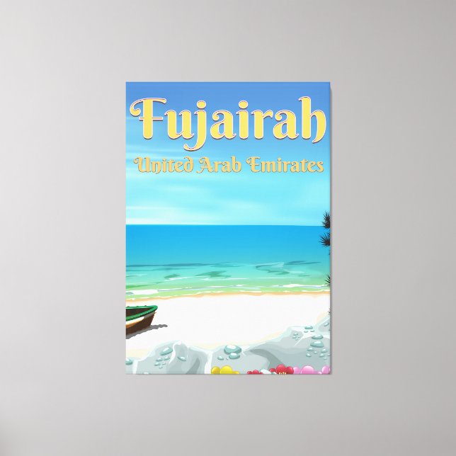 Fujairah United Arab Emirates poster Canvastryck (Framsida)