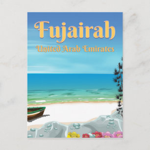 Fujairah United Arab Emirates poster Vykort