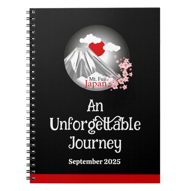 Fuji An Unforgettable Journey Anteckningsbok (Framsidan)