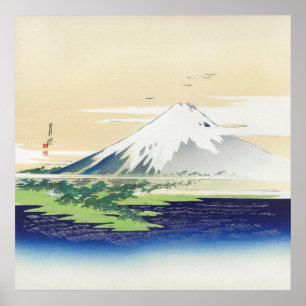 Fuji av Ogata Gekko (1900-1910) Poster