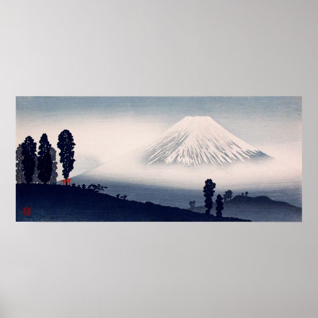 Fuji-berget av Hiroaki Takahashi (ca. 1932) Poster (Framsidan)