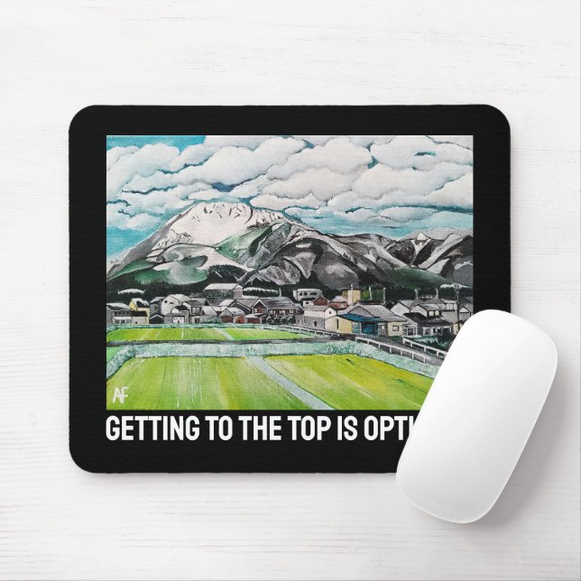 Fuji-berget Målning av Alfred Fox Musmatta (Med mus)