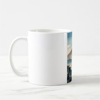 Fuji-berget Vintage Original Konstnärsdesign Mugg