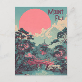 Fuji-berget vintage vykort