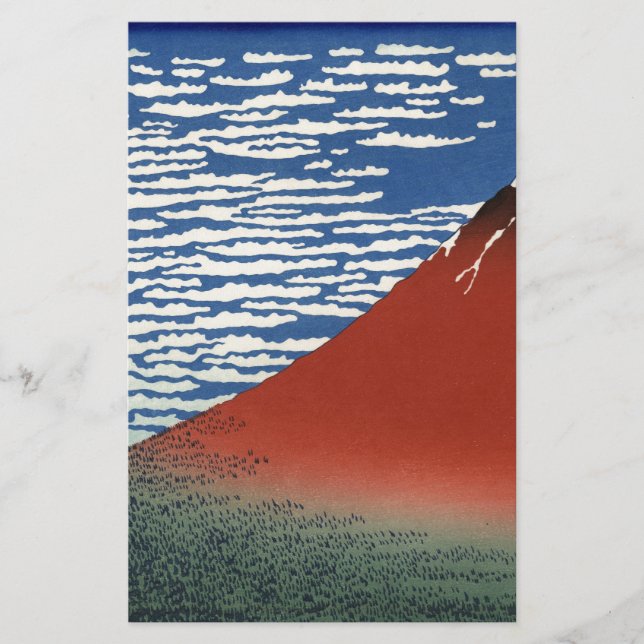 Fuji-berget Vulkan Japan Målning Brevpapper (Framsida)